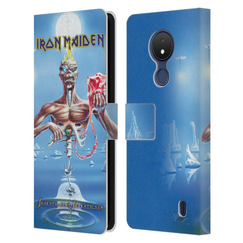 Iron Maiden Album Covers SSOSS Leather Book Wallet Case Cover For Nokia C21