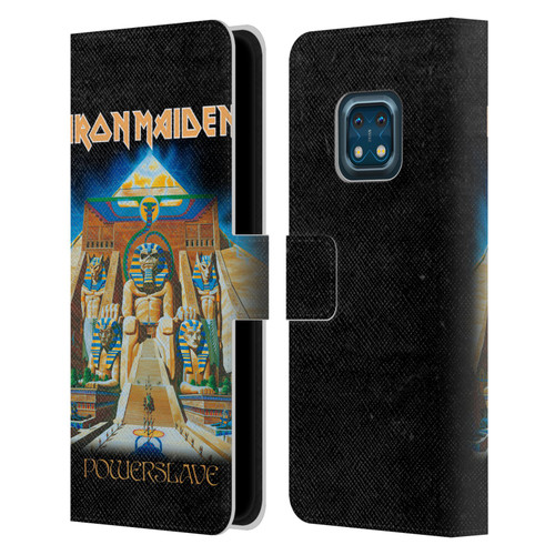 Iron Maiden Album Covers Powerslave Leather Book Wallet Case Cover For Nokia XR20