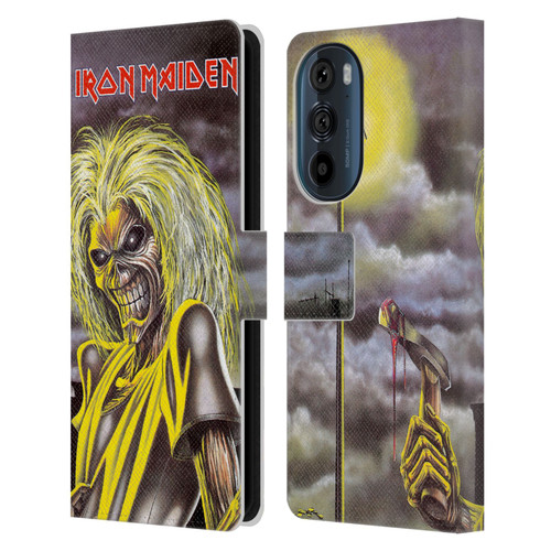 Iron Maiden Album Covers Killers Leather Book Wallet Case Cover For Motorola Edge 30