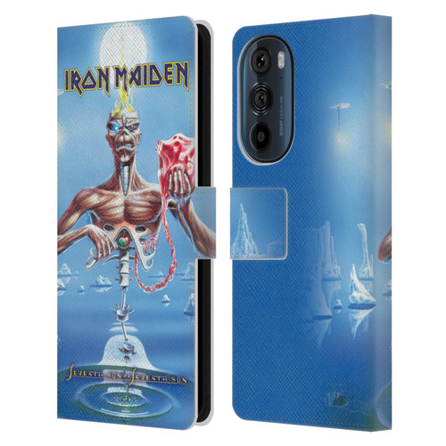 Iron Maiden Album Covers SSOSS Leather Book Wallet Case Cover For Motorola Edge 30