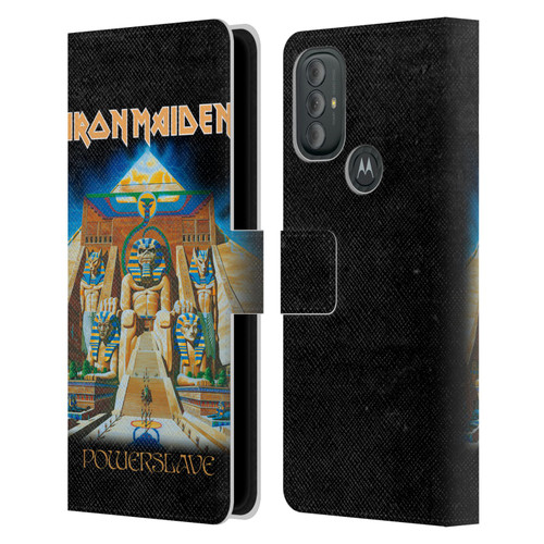 Iron Maiden Album Covers Powerslave Leather Book Wallet Case Cover For Motorola Moto G10 / Moto G20 / Moto G30