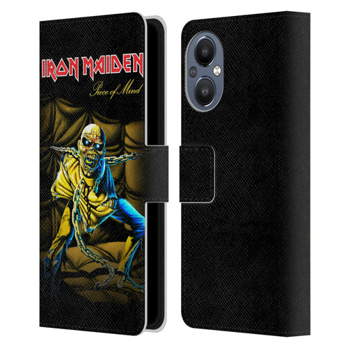 Iron Maiden Album Covers Piece Of Mind Leather Book Wallet Case Cover For OnePlus Nord N20 5G