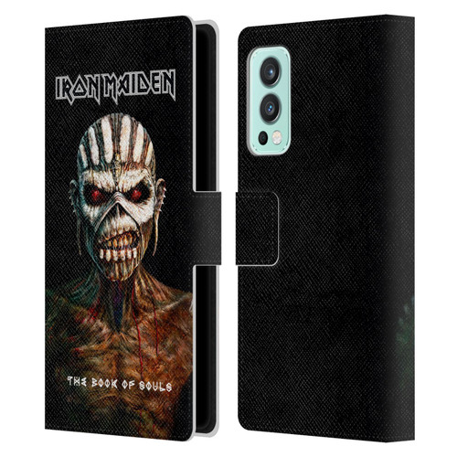 Iron Maiden Album Covers The Book Of Souls Leather Book Wallet Case Cover For OnePlus Nord 2 5G