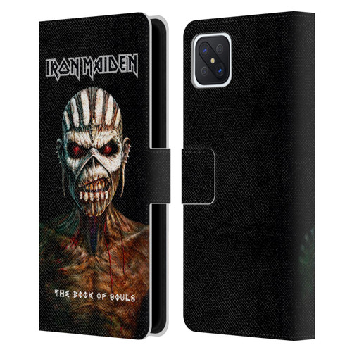 Iron Maiden Album Covers The Book Of Souls Leather Book Wallet Case Cover For OPPO Reno4 Z 5G