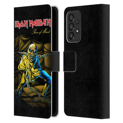 Iron Maiden Album Covers Piece Of Mind Leather Book Wallet Case Cover For Samsung Galaxy A33 5G (2022)