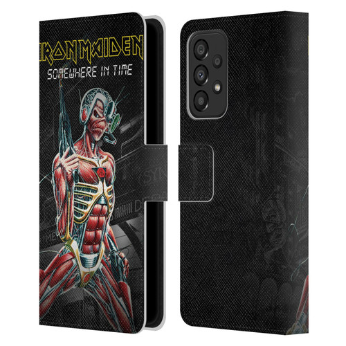 Iron Maiden Album Covers Somewhere Leather Book Wallet Case Cover For Samsung Galaxy A33 5G (2022)