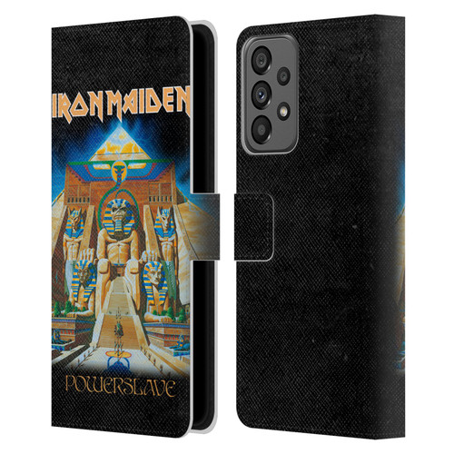 Iron Maiden Album Covers Powerslave Leather Book Wallet Case Cover For Samsung Galaxy A73 5G (2022)