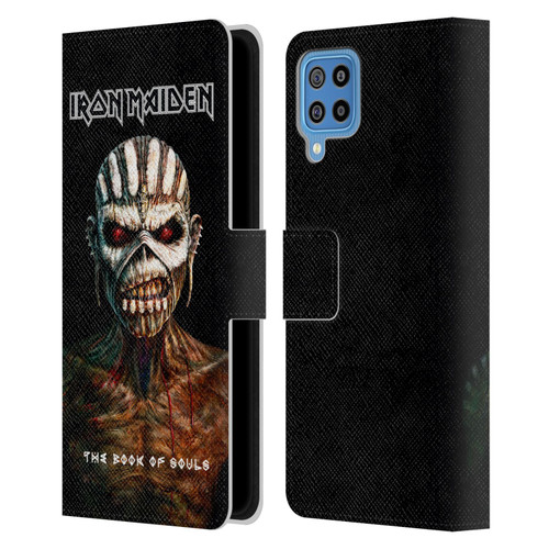 Iron Maiden Album Covers The Book Of Souls Leather Book Wallet Case Cover For Samsung Galaxy F22 (2021)