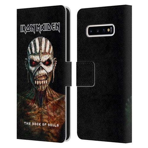 Iron Maiden Album Covers The Book Of Souls Leather Book Wallet Case Cover For Samsung Galaxy S10+ / S10 Plus