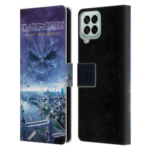 Iron Maiden Album Covers Brave New World Leather Book Wallet Case Cover For Samsung Galaxy M53 (2022)