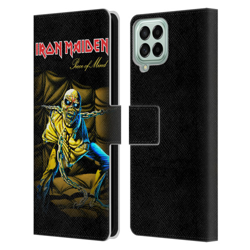 Iron Maiden Album Covers Piece Of Mind Leather Book Wallet Case Cover For Samsung Galaxy M53 (2022)