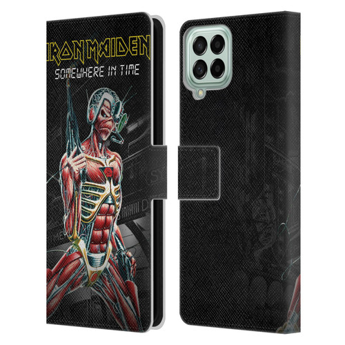 Iron Maiden Album Covers Somewhere Leather Book Wallet Case Cover For Samsung Galaxy M53 (2022)