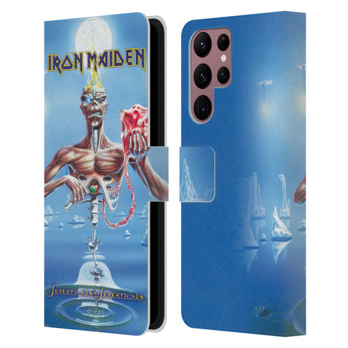 Iron Maiden Album Covers SSOSS Leather Book Wallet Case Cover For Samsung Galaxy S22 Ultra 5G