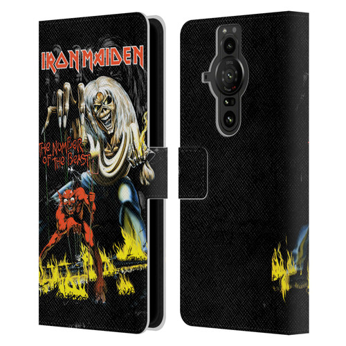 Iron Maiden Album Covers NOTB Leather Book Wallet Case Cover For Sony Xperia Pro-I