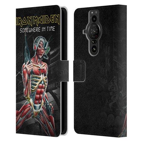 Iron Maiden Album Covers Somewhere Leather Book Wallet Case Cover For Sony Xperia Pro-I