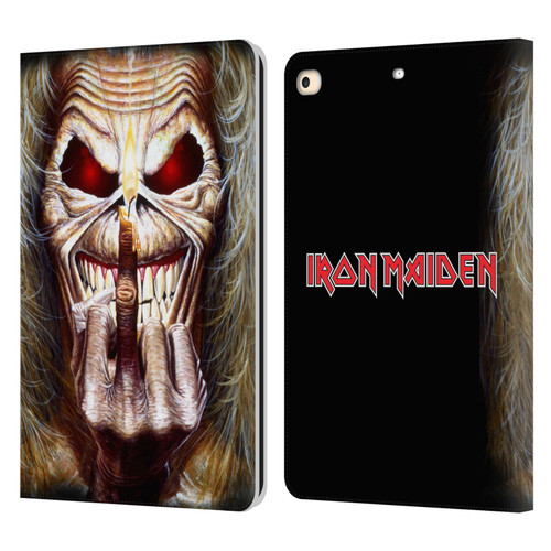 Iron Maiden Art Candle Finger Leather Book Wallet Case Cover For Apple iPad 9.7 2017 / iPad 9.7 2018