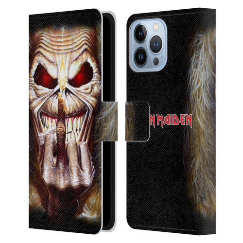 Iron Maiden Art Candle Finger Leather Book Wallet Case Cover For Apple iPhone 13 Pro Max