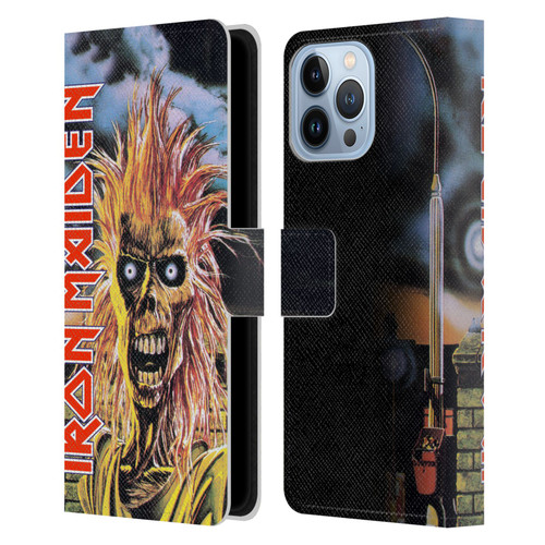 Iron Maiden Art First Leather Book Wallet Case Cover For Apple iPhone 13 Pro Max