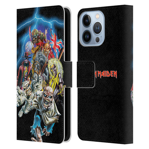 Iron Maiden Art Best Of Beast Leather Book Wallet Case Cover For Apple iPhone 13 Pro