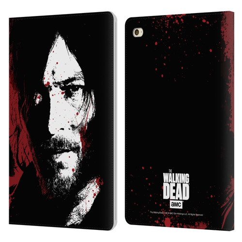 AMC The Walking Dead Gore Blood Bath Daryl Leather Book Wallet Case Cover For Apple iPad mini 4