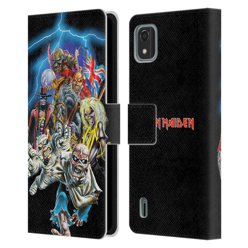 Iron Maiden Art Best Of Beast Leather Book Wallet Case Cover For Nokia C2 2nd Edition