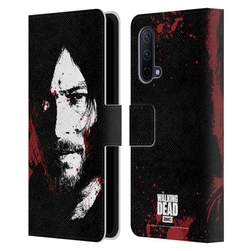 AMC The Walking Dead Gore Blood Bath Daryl Leather Book Wallet Case Cover For OnePlus Nord CE 5G