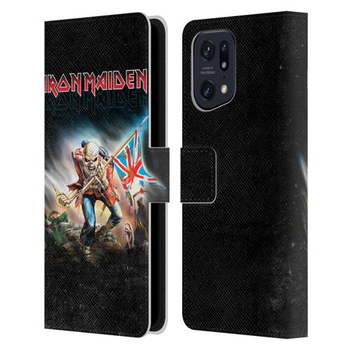 Iron Maiden Art Trooper 2016 Leather Book Wallet Case Cover For OPPO Find X5