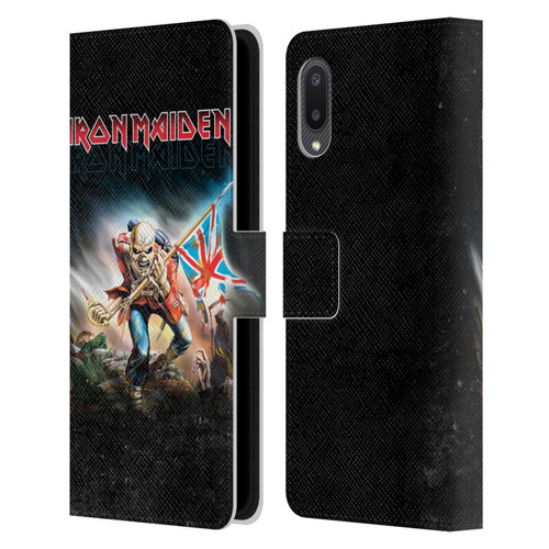 Iron Maiden Art Trooper 2016 Leather Book Wallet Case Cover For Samsung Galaxy A02/M02 (2021)