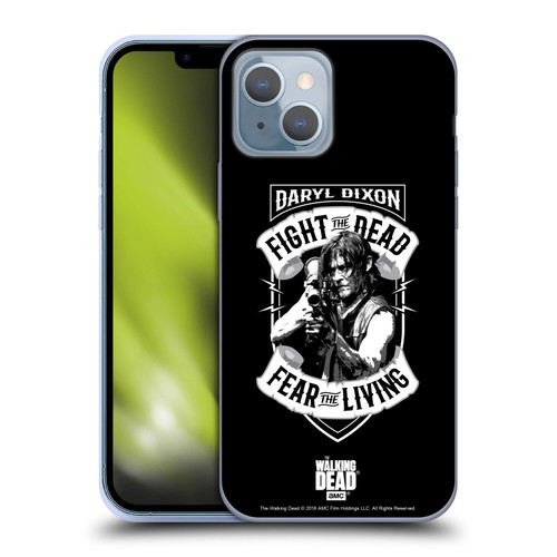 AMC The Walking Dead Daryl Dixon Biker Art RPG Black White Soft Gel Case for Apple iPhone 14