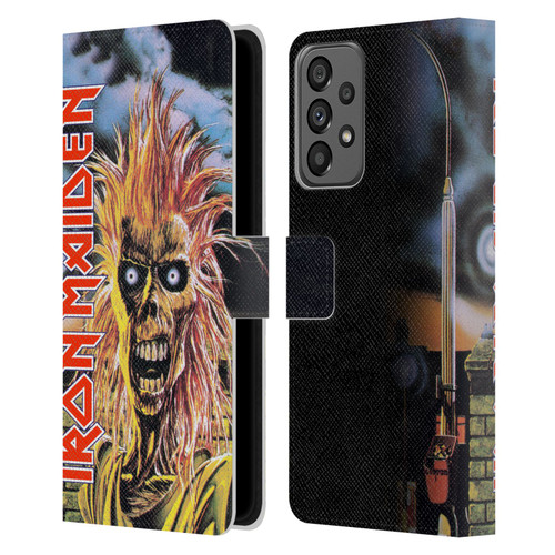 Iron Maiden Art First Leather Book Wallet Case Cover For Samsung Galaxy A73 5G (2022)