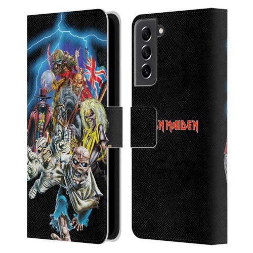 Iron Maiden Art Best Of Beast Leather Book Wallet Case Cover For Samsung Galaxy S21 FE 5G