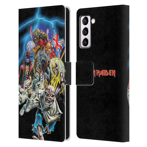 Iron Maiden Art Best Of Beast Leather Book Wallet Case Cover For Samsung Galaxy S21+ 5G