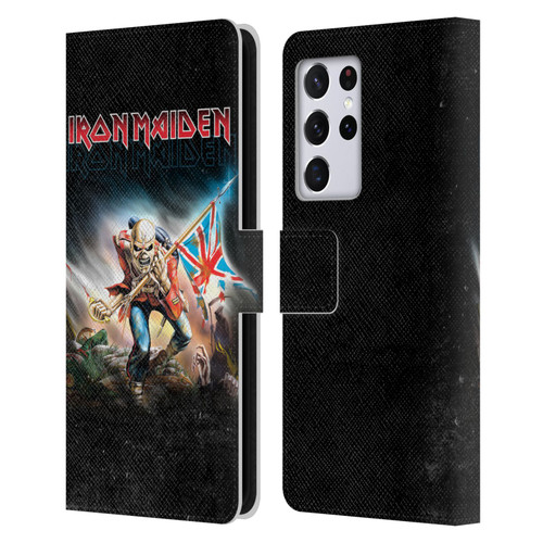 Iron Maiden Art Trooper 2016 Leather Book Wallet Case Cover For Samsung Galaxy S21 Ultra 5G