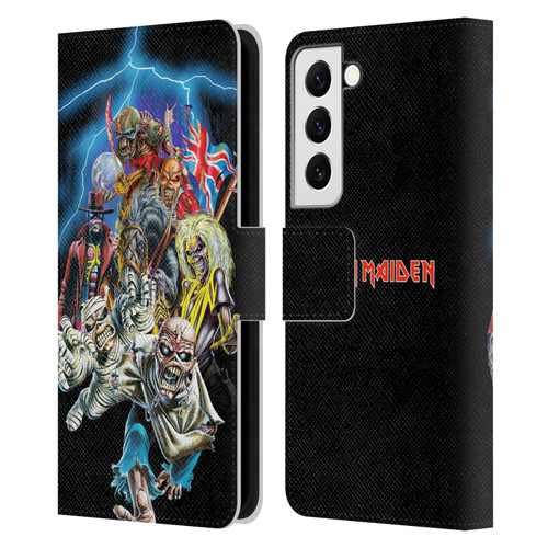 Iron Maiden Art Best Of Beast Leather Book Wallet Case Cover For Samsung Galaxy S22 5G