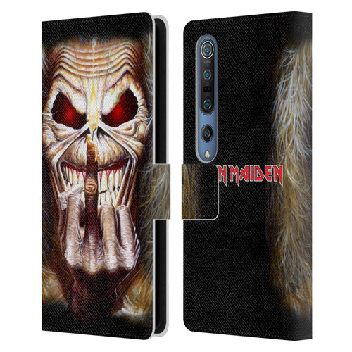 Iron Maiden Art Candle Finger Leather Book Wallet Case Cover For Xiaomi Mi 10 5G / Mi 10 Pro 5G