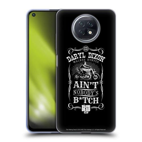 AMC The Walking Dead Daryl Dixon Biker Art Motorcycle Black White Soft Gel Case for Xiaomi Redmi Note 9T 5G
