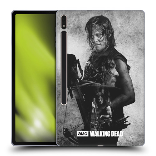 AMC The Walking Dead Double Exposure Daryl Soft Gel Case for Samsung Galaxy Tab S8 Plus