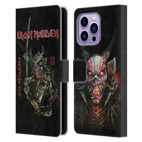 Iron Maiden Senjutsu Album Cover Leather Book Wallet Case Cover For Apple iPhone 14 Pro Max