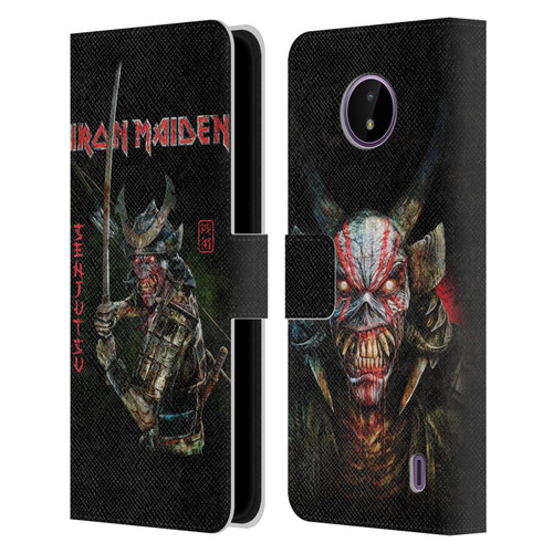 Iron Maiden Senjutsu Album Cover Leather Book Wallet Case Cover For Nokia C10 / C20