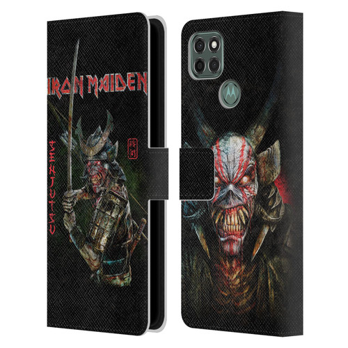 Iron Maiden Senjutsu Album Cover Leather Book Wallet Case Cover For Motorola Moto G9 Power