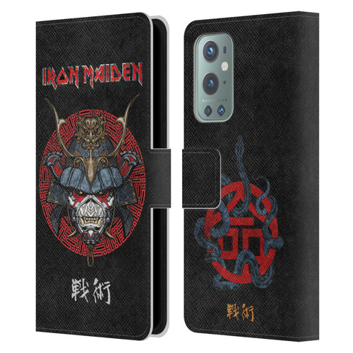 Iron Maiden Senjutsu Samurai Eddie Life Snake Leather Book Wallet Case Cover For OnePlus 9