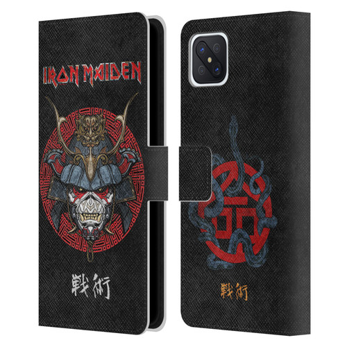 Iron Maiden Senjutsu Samurai Eddie Life Snake Leather Book Wallet Case Cover For OPPO Reno4 Z 5G