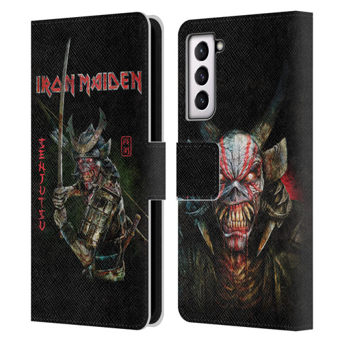 Iron Maiden Senjutsu Album Cover Leather Book Wallet Case Cover For Samsung Galaxy S21 5G