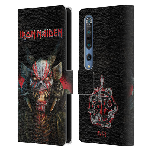 Iron Maiden Senjutsu Back Cover Death Snake Leather Book Wallet Case Cover For Xiaomi Mi 10 5G / Mi 10 Pro 5G