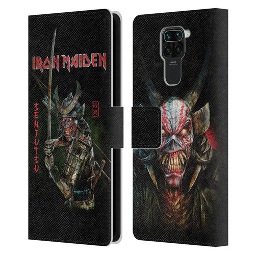 Iron Maiden Senjutsu Album Cover Leather Book Wallet Case Cover For Xiaomi Redmi Note 9 / Redmi 10X 4G