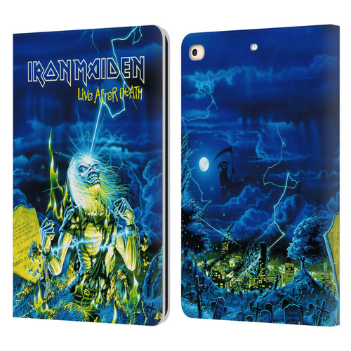 Iron Maiden Tours Live After Death Leather Book Wallet Case Cover For Apple iPad 9.7 2017 / iPad 9.7 2018