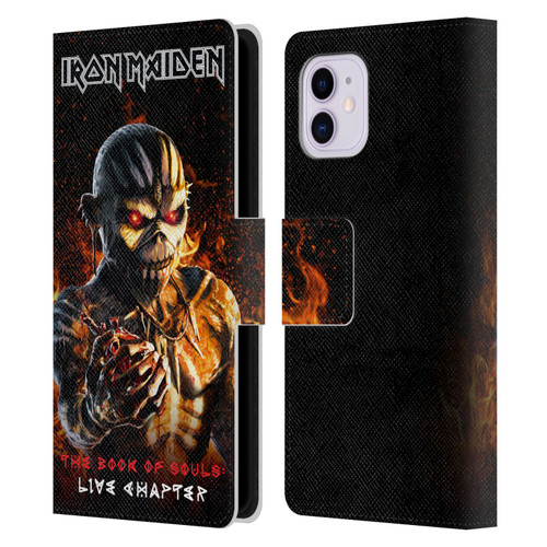 Iron Maiden Tours TBOS Live Chapter Leather Book Wallet Case Cover For Apple iPhone 11