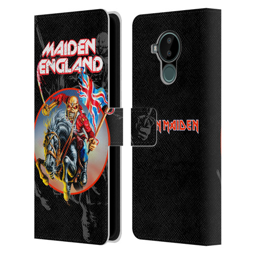 Iron Maiden Tours England Leather Book Wallet Case Cover For Nokia C30