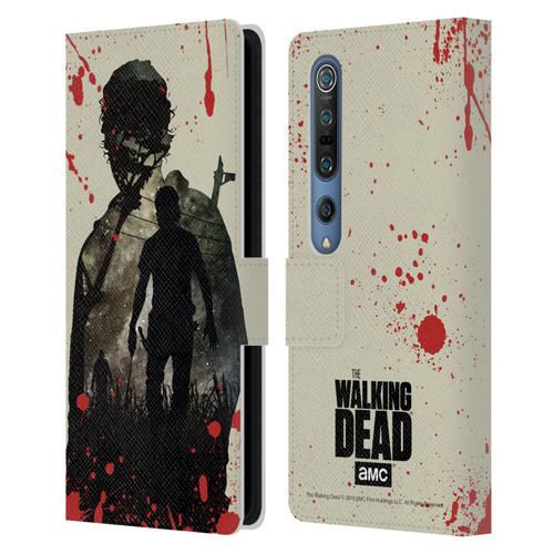 AMC The Walking Dead Silhouettes Rick Leather Book Wallet Case Cover For Xiaomi Mi 10 5G / Mi 10 Pro 5G