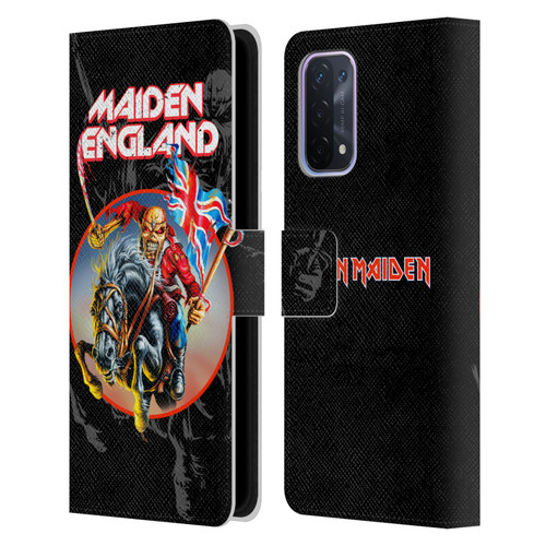Iron Maiden Tours England Leather Book Wallet Case Cover For OPPO A54 5G
